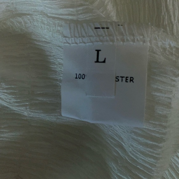 Vibrant Solid Textured Button Front Blouse size Large Drop Shoulder  Cover Up - Picture 7 of 11